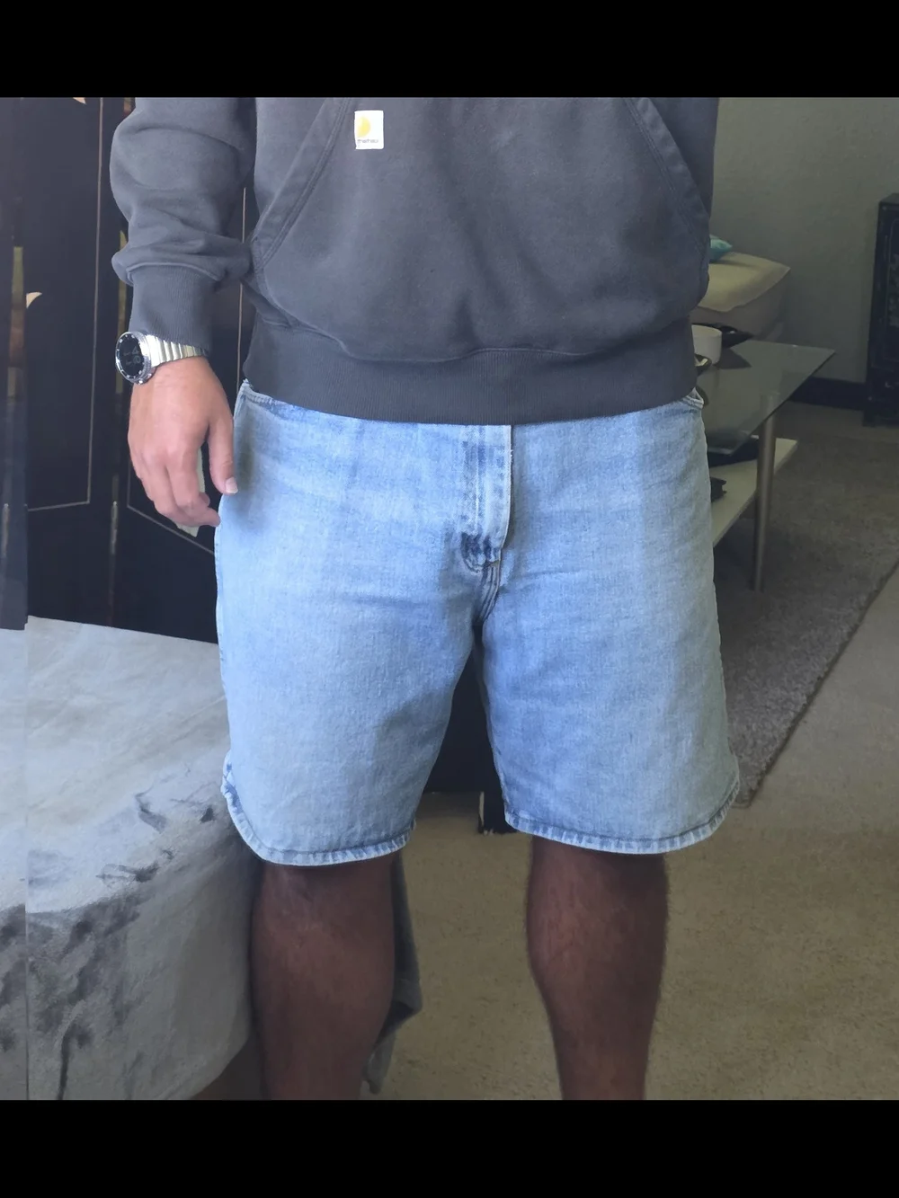 Wrangler VTG Men's Light Wash Denim Jean Shorts